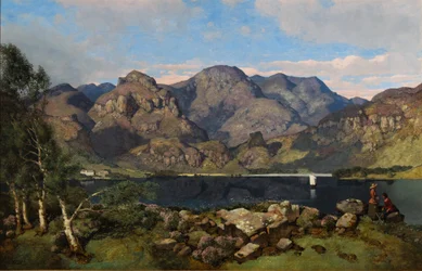 Derwentwater Blick Richtung Borrowdale, 1855